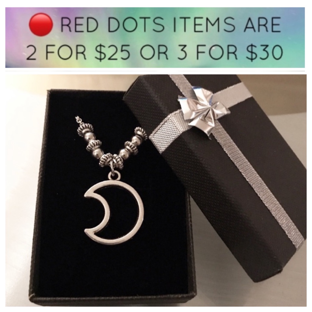Sale Women Silver Moon Choker Steel Necklace 20$